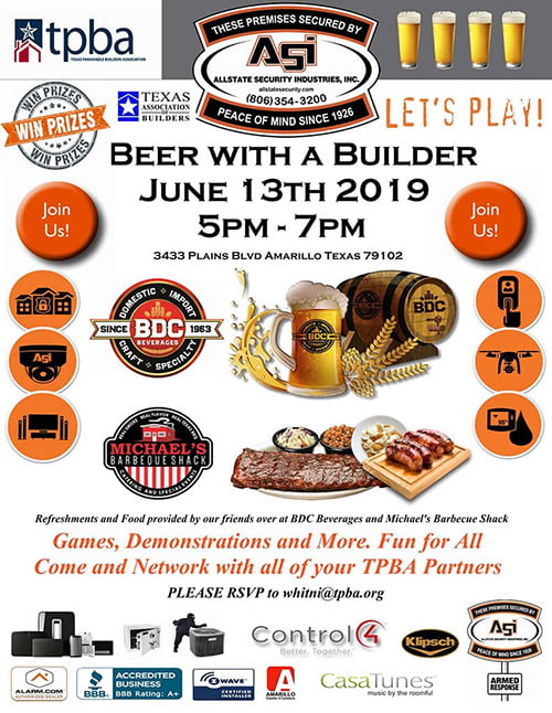 Texas Panhandle Builders Association Beer With A Builder