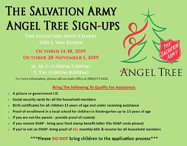 The Salvation Army Angel Tree Sign-Ups | Amarillo Hispanic Chamber of ...