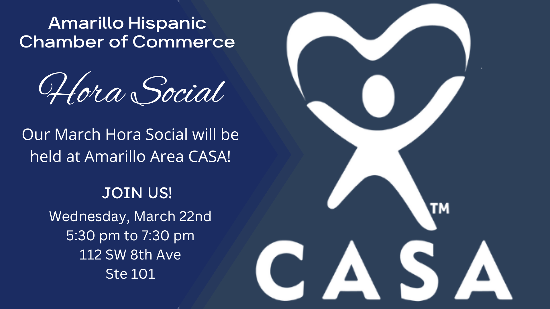 Hora Social @ Amarillo Area CASA, Inc. | Amarillo | Texas | United States