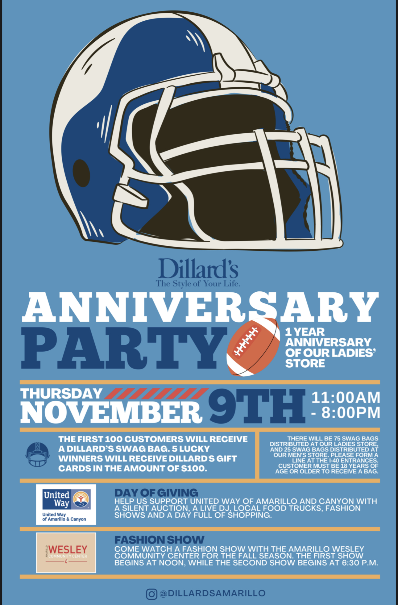 Dillard’s Anniversary Party