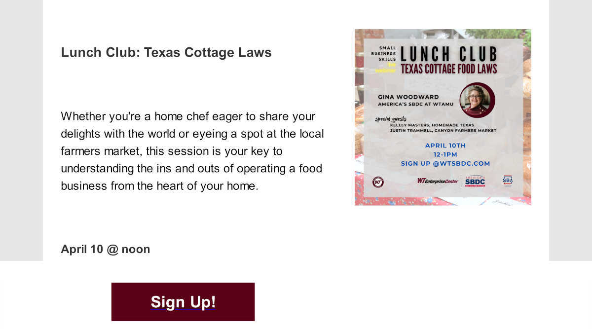 Lunch Club — Texas Cottage Laws